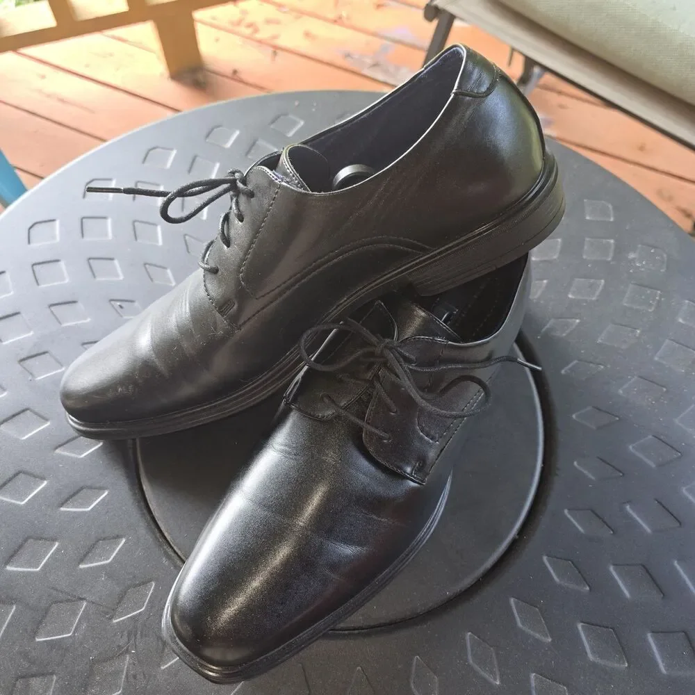 Perry Ellis Portfolio CARLOS Ultra Foam Oxford Dress Shoes Black Men’s Size 13